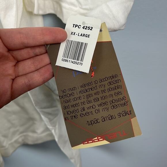 Vintage NWT 2pac Winterland Tupac Shakur Rap Tee Size XXL - Picture 4 of 8